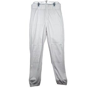 All Star Baseball Pants White BSP2A Size Large Ankle Length Elastic Cuff 30 x 27